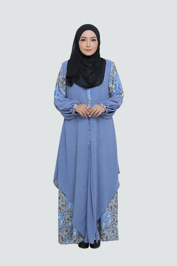 2-Piece Jubah in Luxurious Silk and Chiffon - New Design