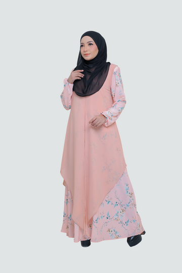2-Piece Jubah in Luxurious Silk and Chiffon D3