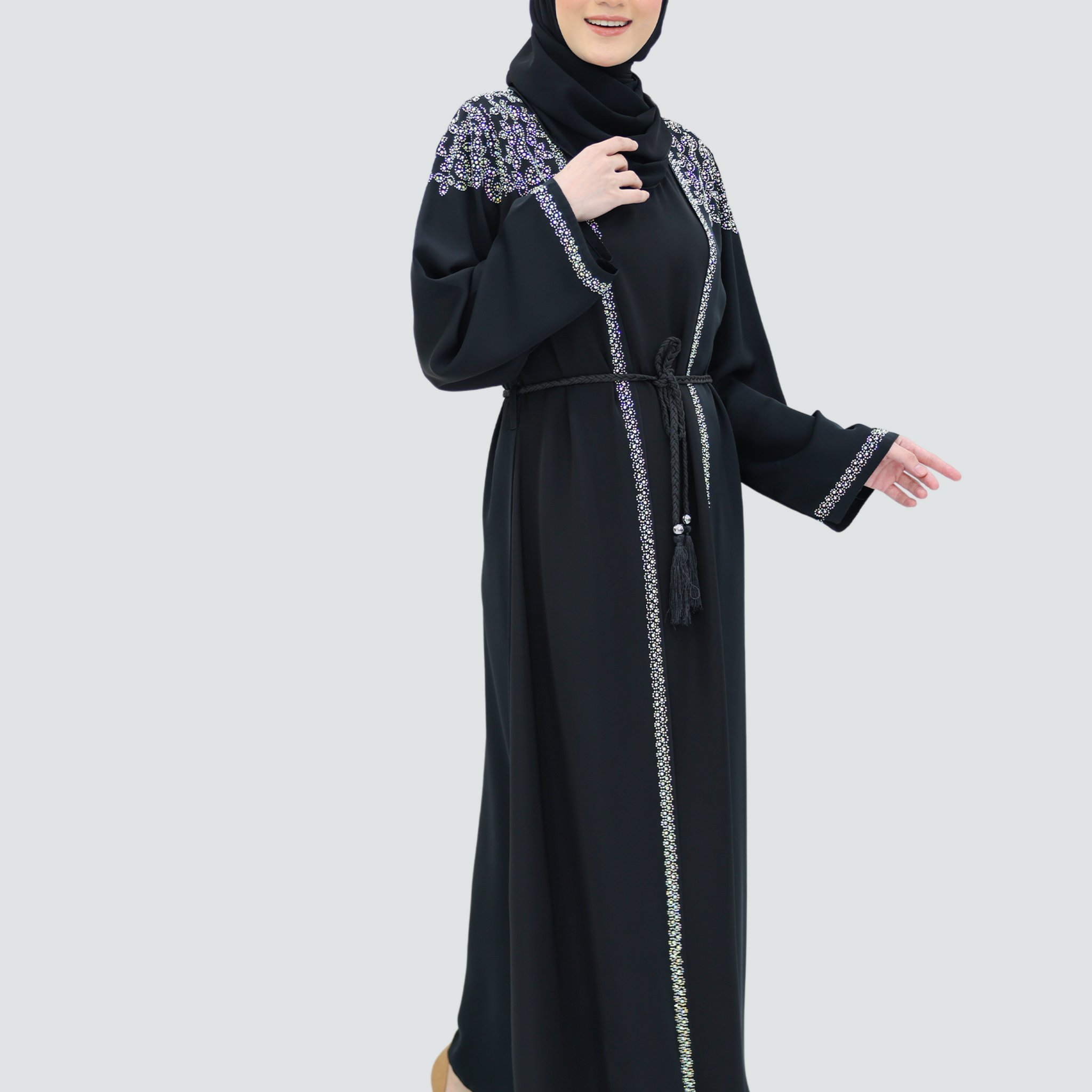 Alfaro new Abaya Dubai Design Nida Fabric