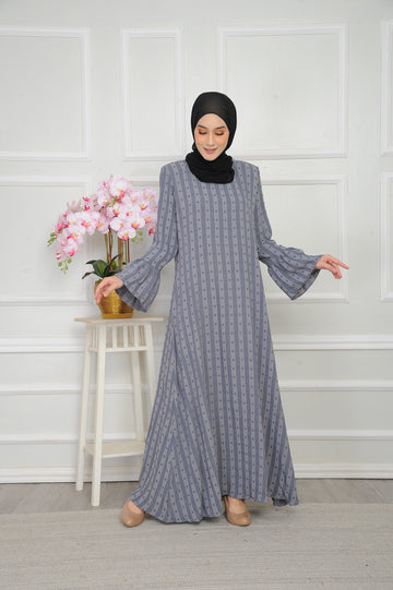 Jubah Cotton CEY Dotted with Stripe